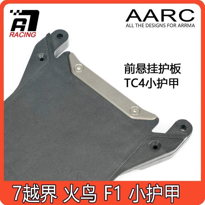 TC4 Titanium Alloy Front Skid Plate Guard for ARRMA 1/7 Infraction Felony F1 Sparks on Friction Chassis Protector Upgrade