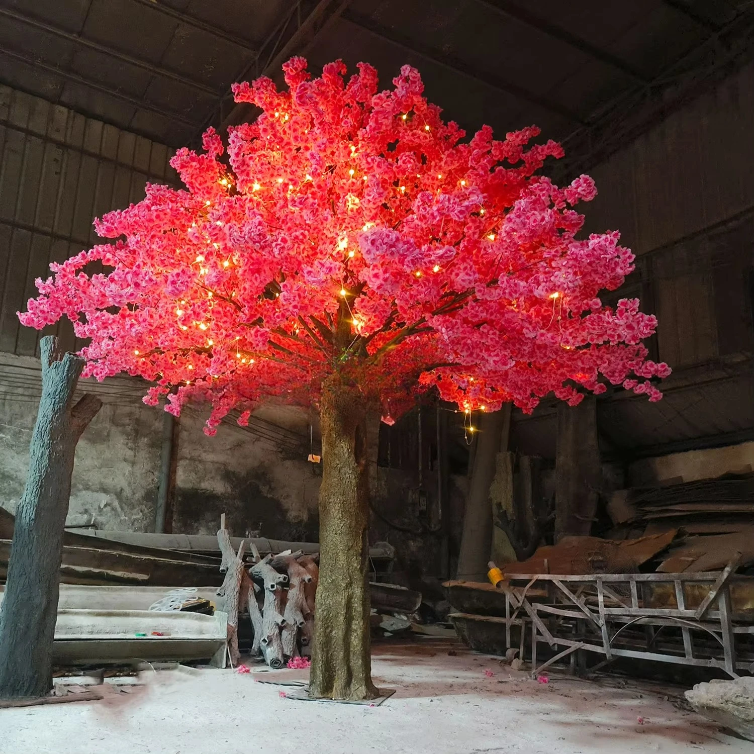 

Road Landscape Outdoor Weatherproof Garden Simulation Artificial Light Emitting Diode Cherry Blossom Tree Light