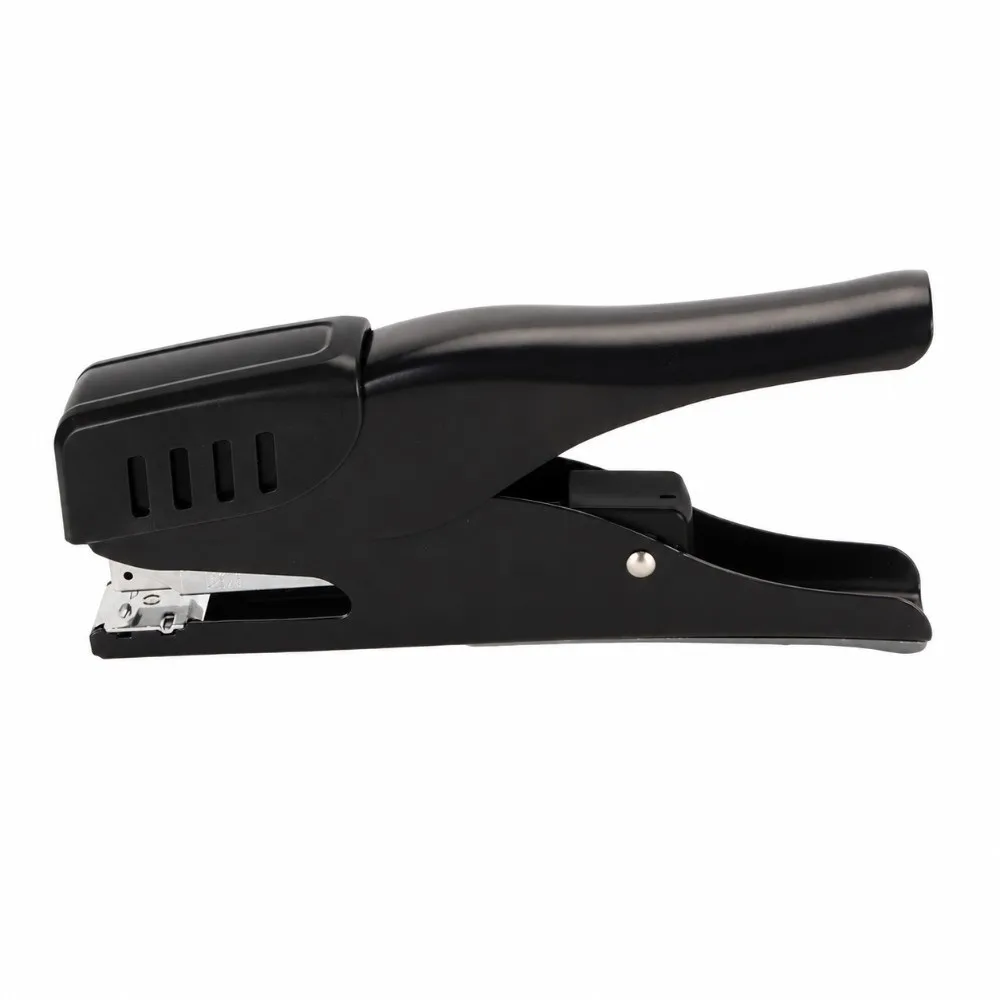 25 Sheet Capacity Plastic Shell Hand Stapler Compact Size Metal Stapling Head Paper Stapler Ergonomic Shape Multi Colors