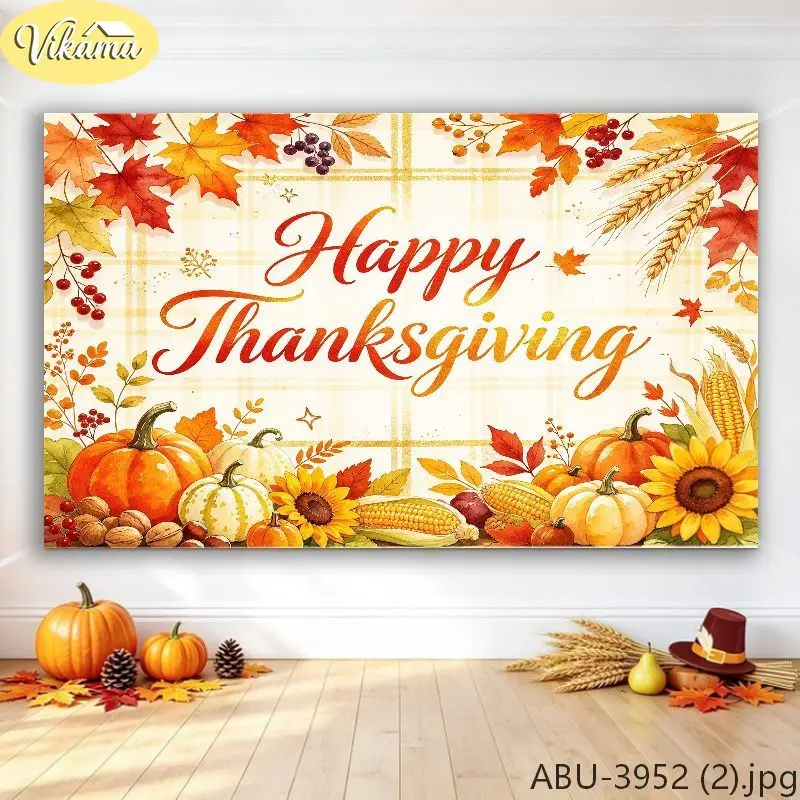 VIKAMA Sunflower & Wreath Polyester Wall Tapestry, Easy to Hang, Decor for Bedroom Guest Room Living Room