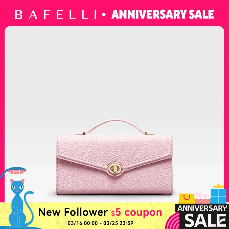 

BAFELLI 2025 NEW WOMEN'S HANDBAG LEATHER WALLET PARTY SHOULDER DRESS PURSE LUXURY DESIGNER BRAND FEMALE EVENING BAGS CLUTCHES