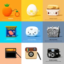 For Airpods 4 Ins Case For Apple Airpods 1 2 3 Pro 2 Earphone Case Cute Wireless Charging Headset Cover Cartoon