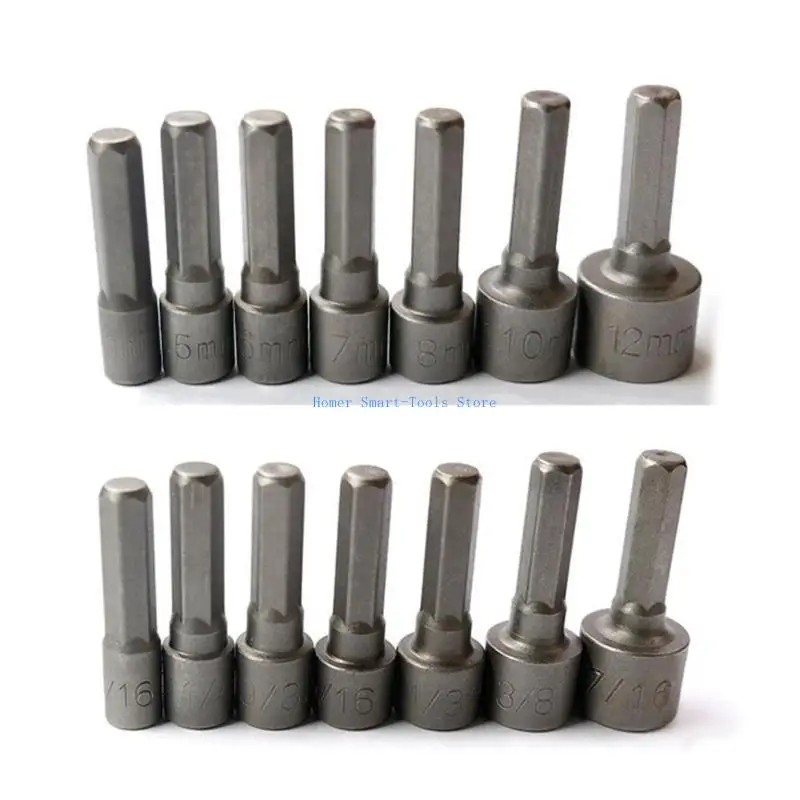 

K43C 9PCS/14PCS Professional Efficient Hexagonal Handle Socket Wrench Set Suitable for Hand Tool DIYer Projects Home Workshop