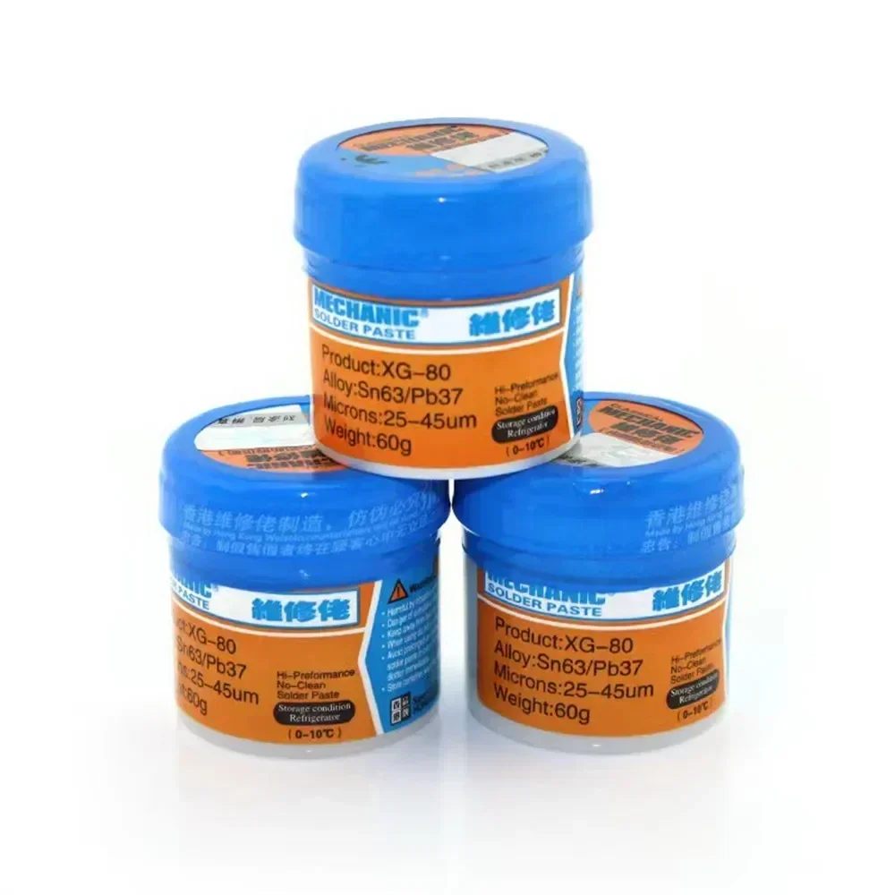 MECHANIC XG Series 183℃ Tin Solder Paste Environment Friendly Soldering Flux for LED PCB Board Electronic Component Phone Repair