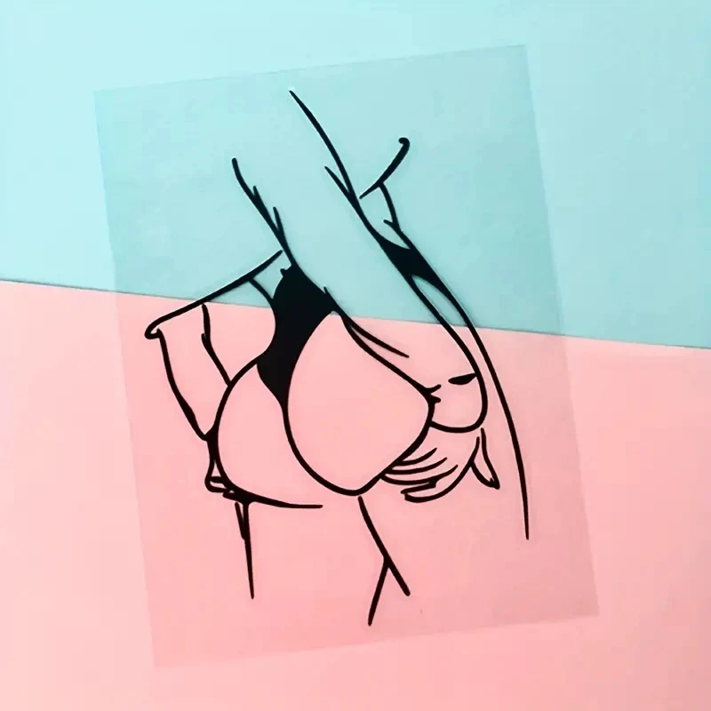 Spice Up Your Car With A Curved Bumpy Body Beauty Girl Decal