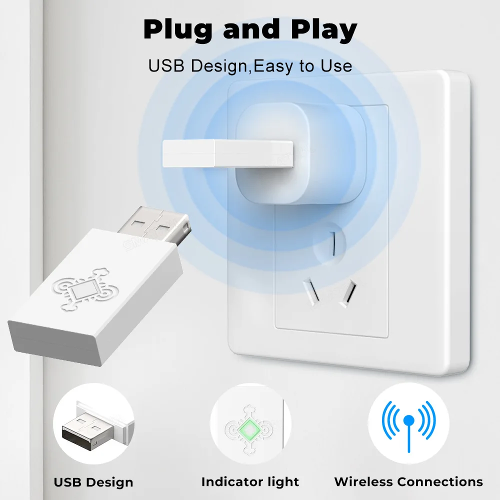 Tuya USB المتوسع ZigBee3.0 المنزل الذكي مكرر بوابة توسيع الإشارة نقل أتمتة المنزل المنتج
