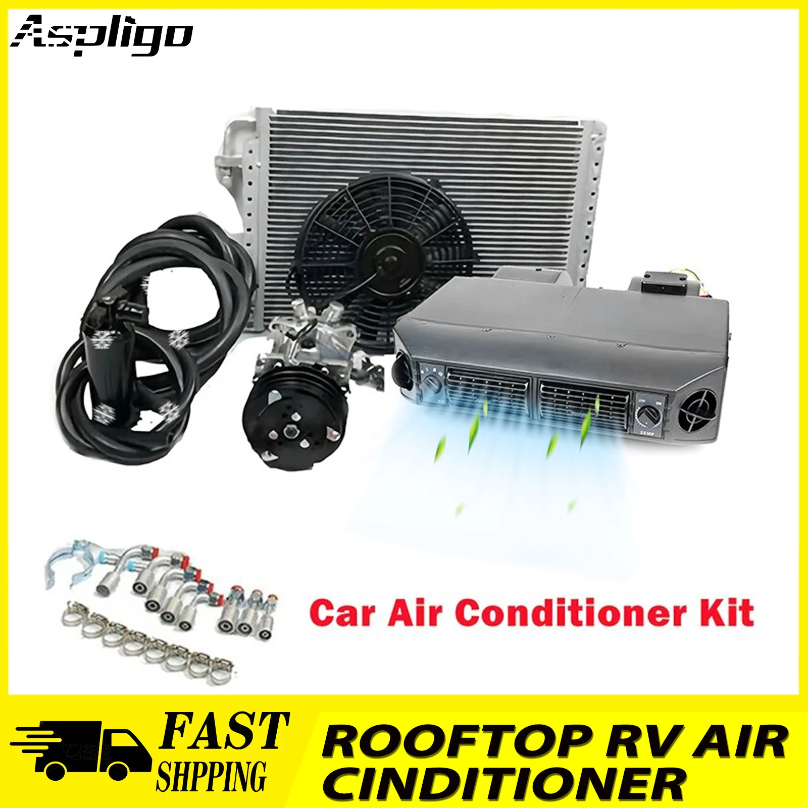 

Universal Car Air Conditioner Compressor 12V Under Dash Evaporator Assembly Unit Automotive Air Conditioning System 24v Heat