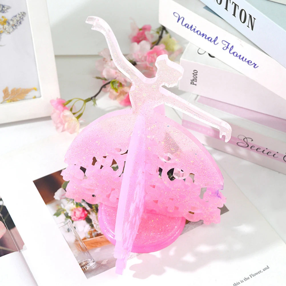 

1 комплект, рамка для балета, подставка для ювелирных изделий для девочек, форма для литья, сделай сам, силиконовая форма для балерины, стойка для танцевальной формы, аксессуары, детали