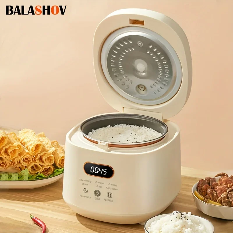 

2L Electric Rice Cooker 1-3 People Multi Cooker Non-Stick Pot Smart Cooking Machine Mini Steamed Rice Pot for Home 110V/220V