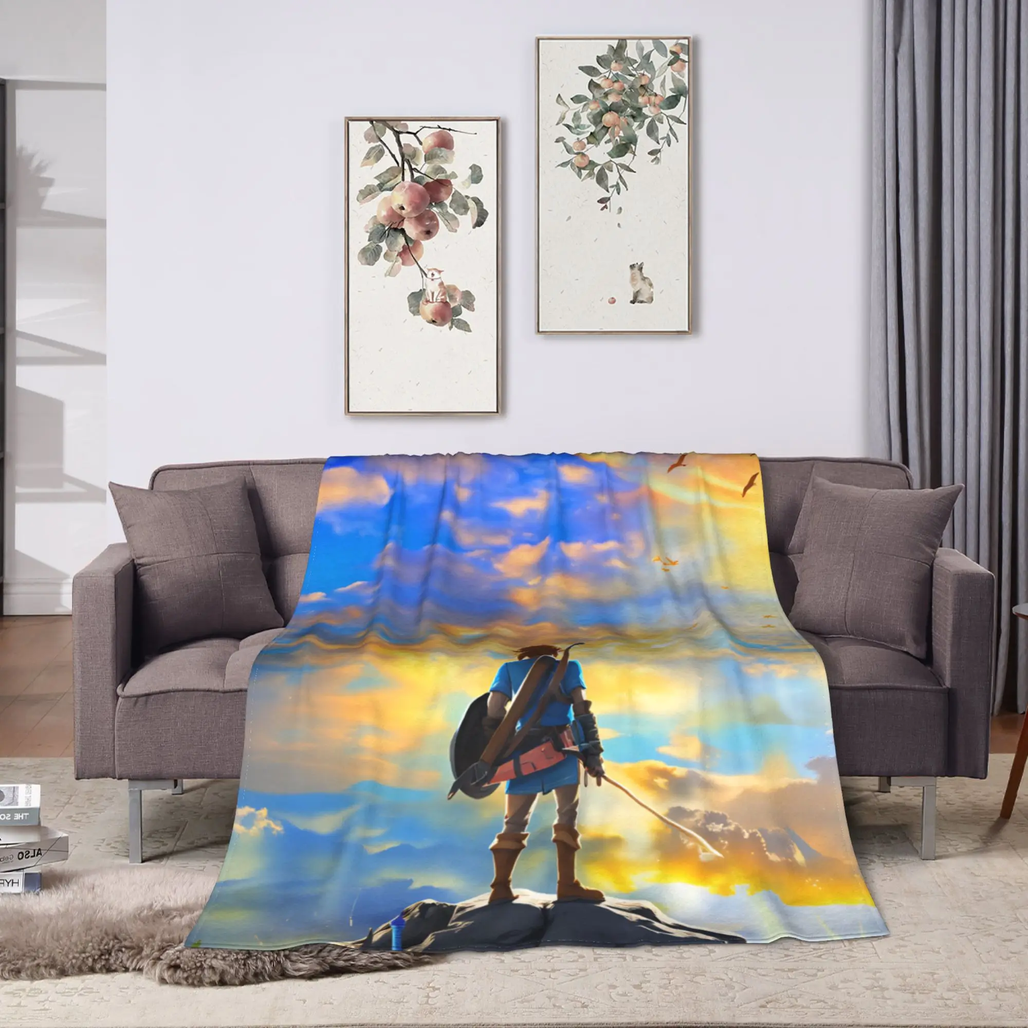 Anime Game Z-Zeldas Blankets  Super Soft Comfortable Plush Throw Blanket For Couch Bed Picnic Flannel Bedspread Bed Cover