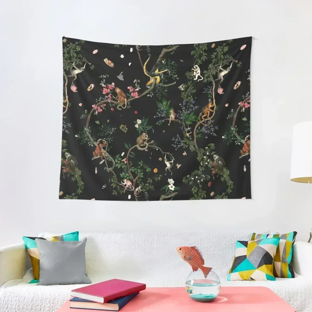 

Monkey World Tapestry Outdoor Decor Aesthetics For Room Carpet Wall Room Decorations Aesthetic Tapestry