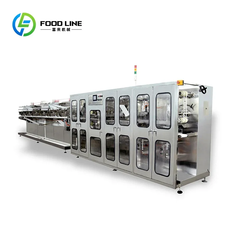Customized Fully Automatic Wet Wipes Production Line Professional Making And Packaging Equipment For Factory Beverage