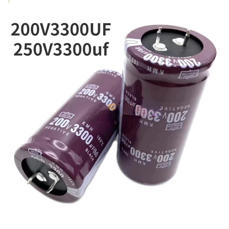 1 SZT.) Nowy japoński kondensator elektrolityczny 250V 3300uF, kondensator do zgrzewarki punktowej 200V 3300uF 250V, kondensator elektrolityczny Nippon Chemi-Com