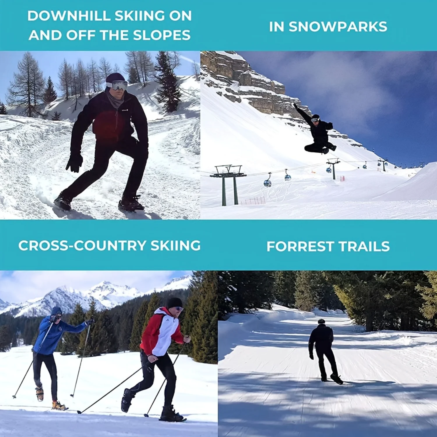 أحذية تزلج صغيرة قابلة للتعديل | أحذية التزلج في الهواء الطلق الشتوية للجميع | لوح تزلج صغير | مقاس واحد يناسب الجميع #3