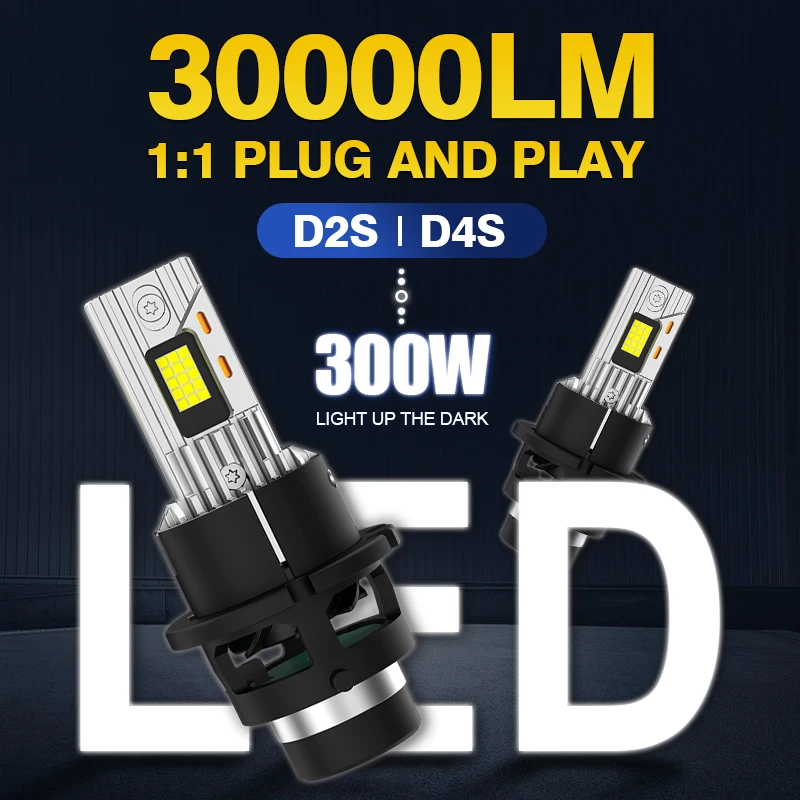 

D2S D4S D2R D4R Светодиодные автомобильные фары Canbus HID Ксеноновые лампы 1:1 Turbo Led Супер яркие 9570 CSP Автомобильная лампа Авто освещение 6000K Plug&Play