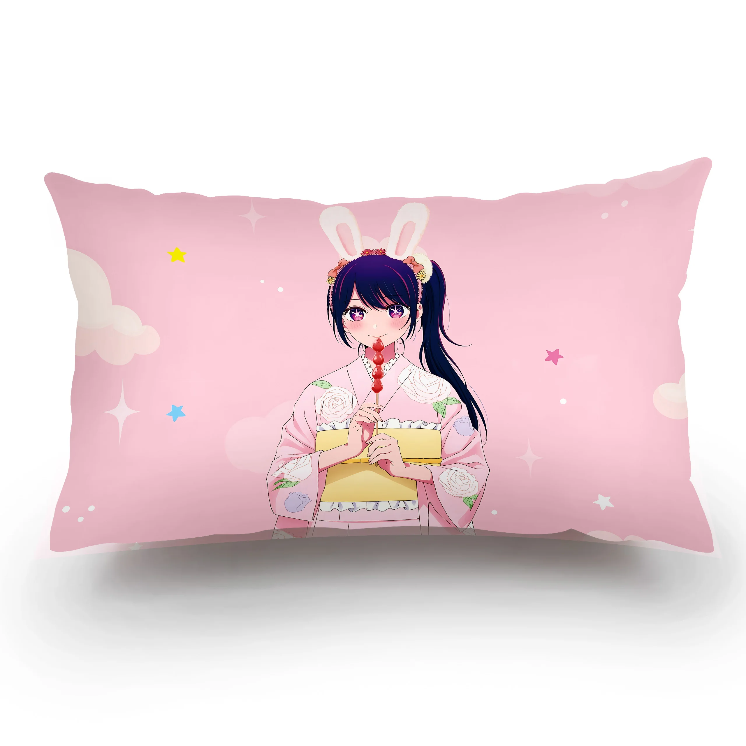 Double-sided Printing Rectangle Pillow Anime Cute Ai H-HoshinoS Case Bedside Pillowcase Sofa Cushion Cover Room Home Decoration