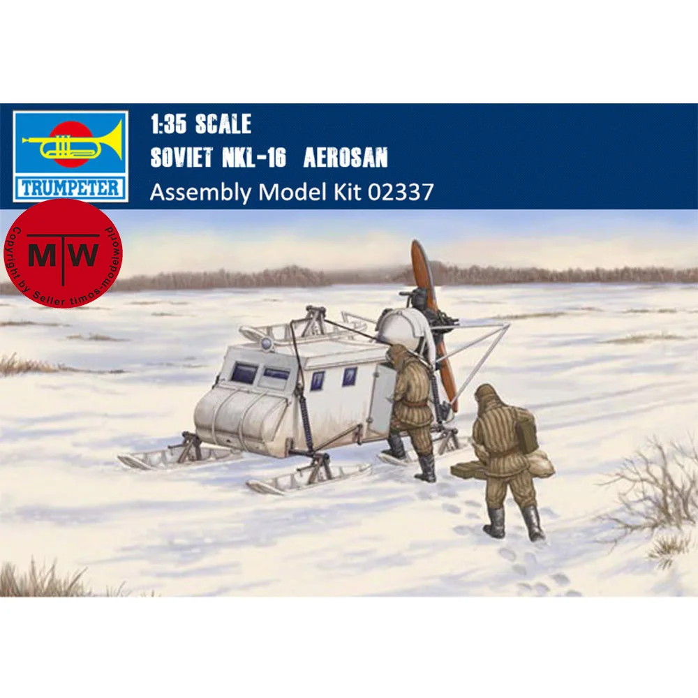 

Trumpeter 02337 1/35 Scale Soviet NKL-16 Aerosan Military Plastic Assembly Model Kits