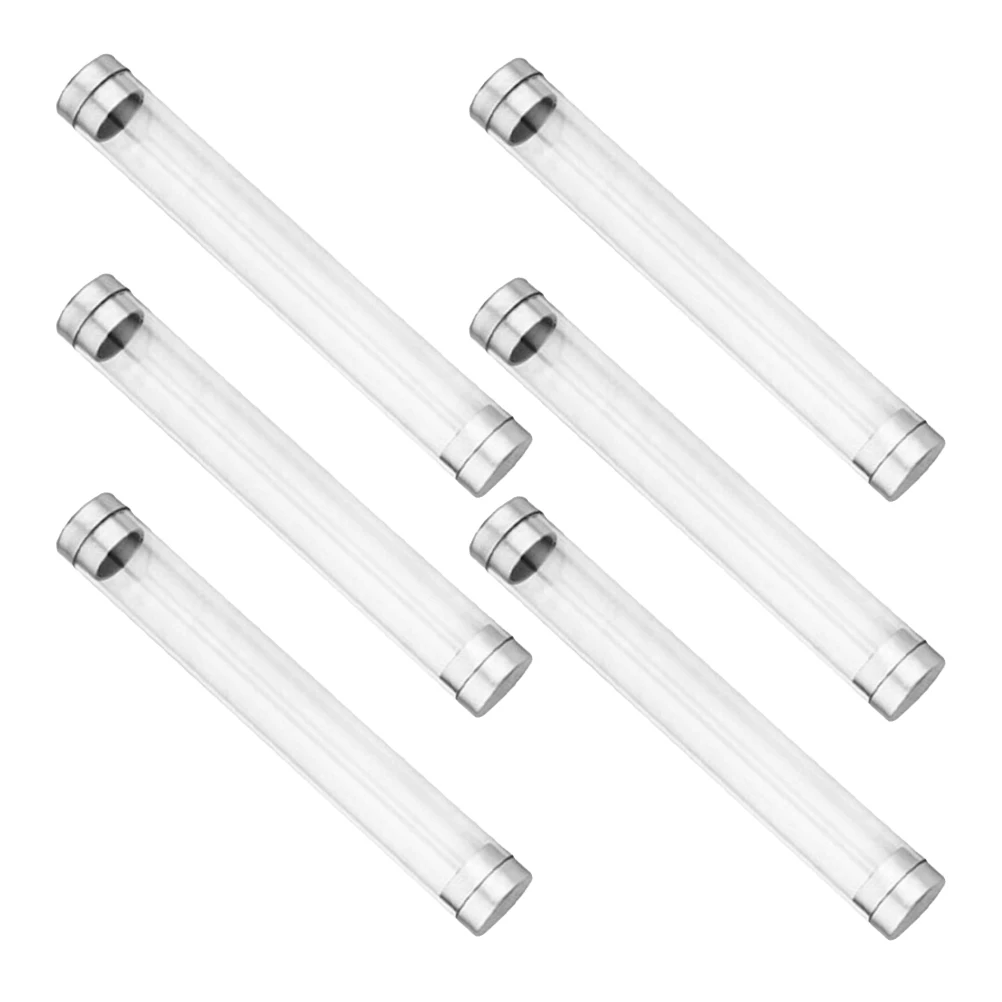 

6 Pcs Pen Box Gift Boxes for Pens Plastic Case Cable Empty Container Storage Pencil Clear