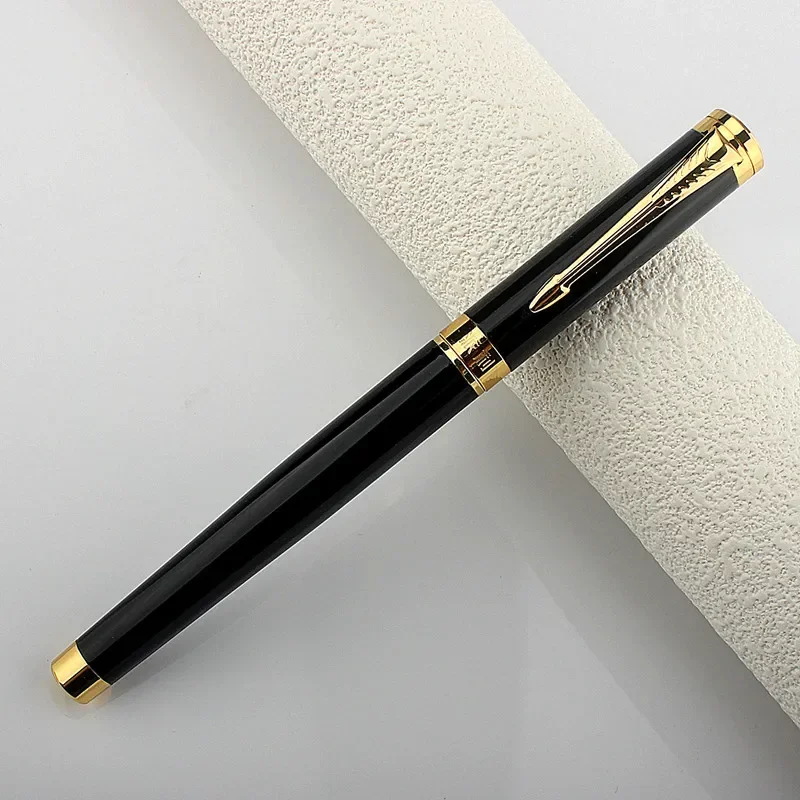 Caneta-tinteiro de metal com clipe dourado, canetas de aço para presente, material de escritório, material escolar, luxo, estilo clássico, 5070, 0.5mm