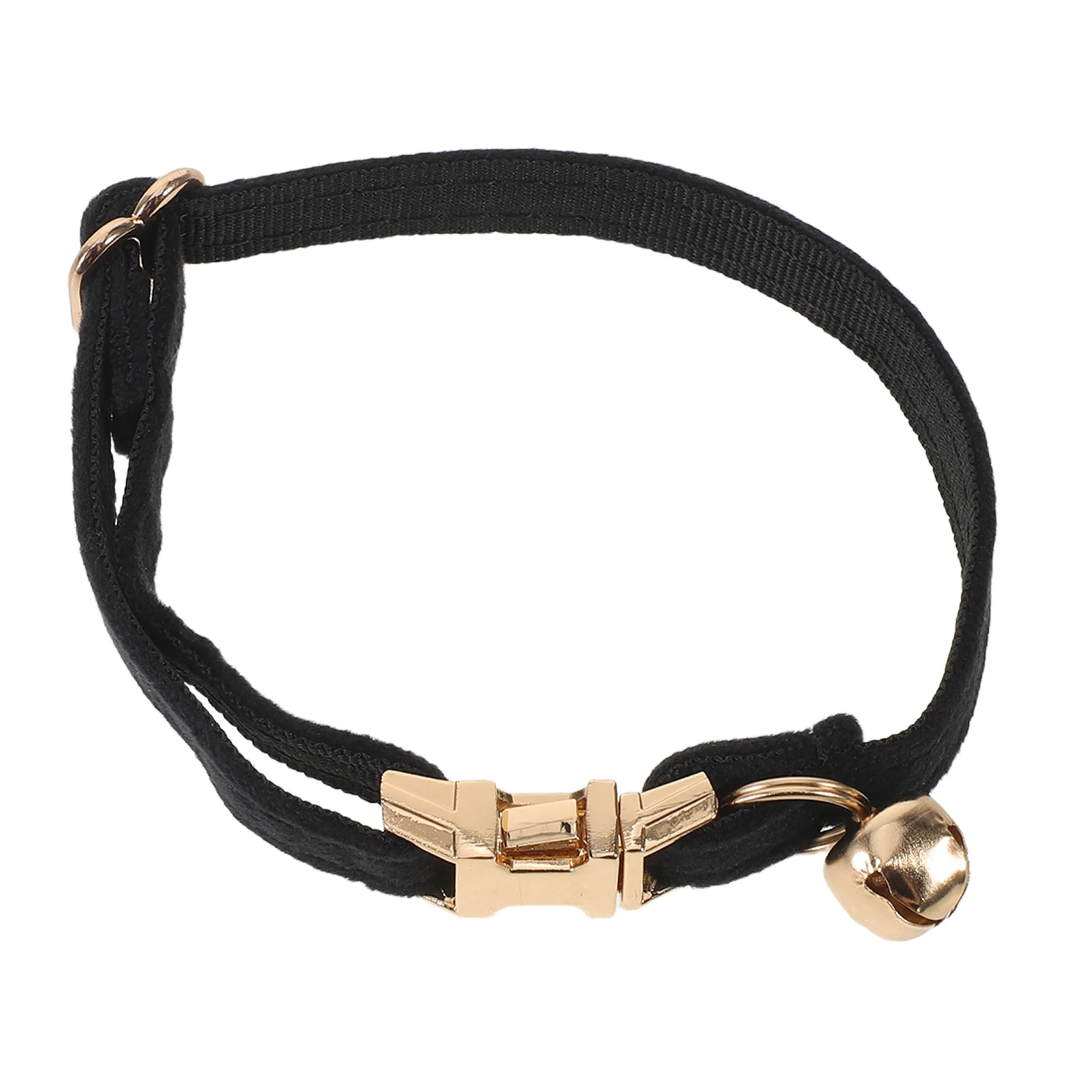 

1pcs Cat Collar Small Cat Collar Adjustable With Bell Gold Buckle Soft For Indoor Outdoor Kitten Wedding Party Accessory