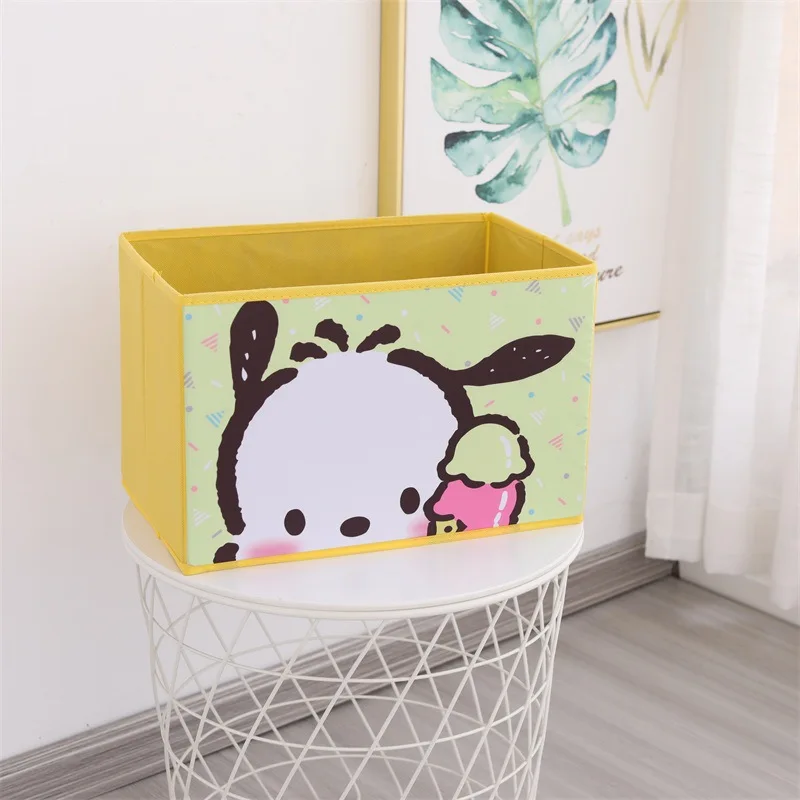 Anime Sanrio Cinnamoroll Kuromi Hello Kitty My Melody Cute Clothes Organizer Cartoon Toy Clutter Box Birthday Gift for Friend