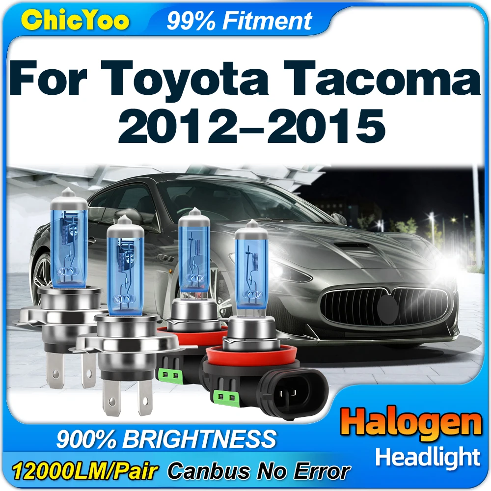 

Halogen Lights Bulbs 12V 200W Halogen Headlight Bulbs 6000K Super White Auto Fog Lamps For Toyota Tacoma 2012 2013 2014 2015