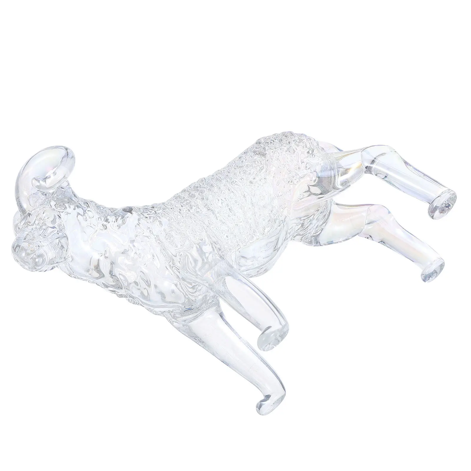 Crystal Goat and Sheep Handcarved Decorative Animal Statue Crystal Sculpture for Living Room Office Prosperity Water