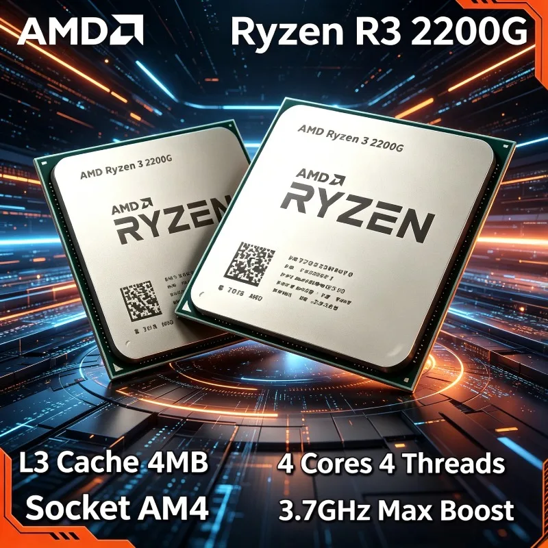 CPU AMD Ryzen 3 2200G 3.5 GHz Zen Quad-Core Quad-Thread Socket AM4 Modelo YD2200C5M4MFB Original Nuevo en Oferta