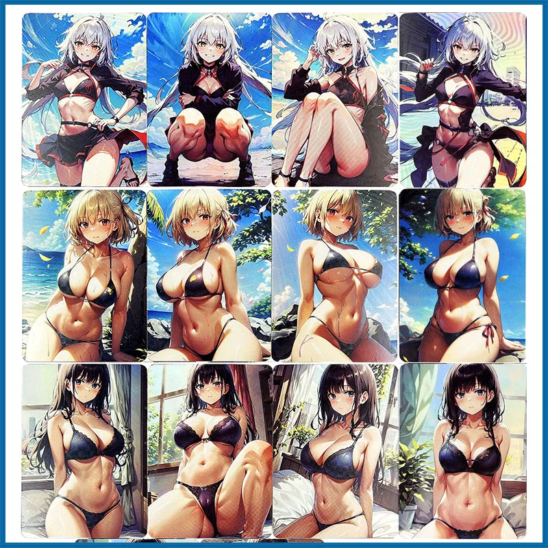 

Anime Goddess Story DIY ACG Inoue Takina Nishikigi Chisato Alter Sexy Boy Games Toys Collectible Card Christmas Birthday Present