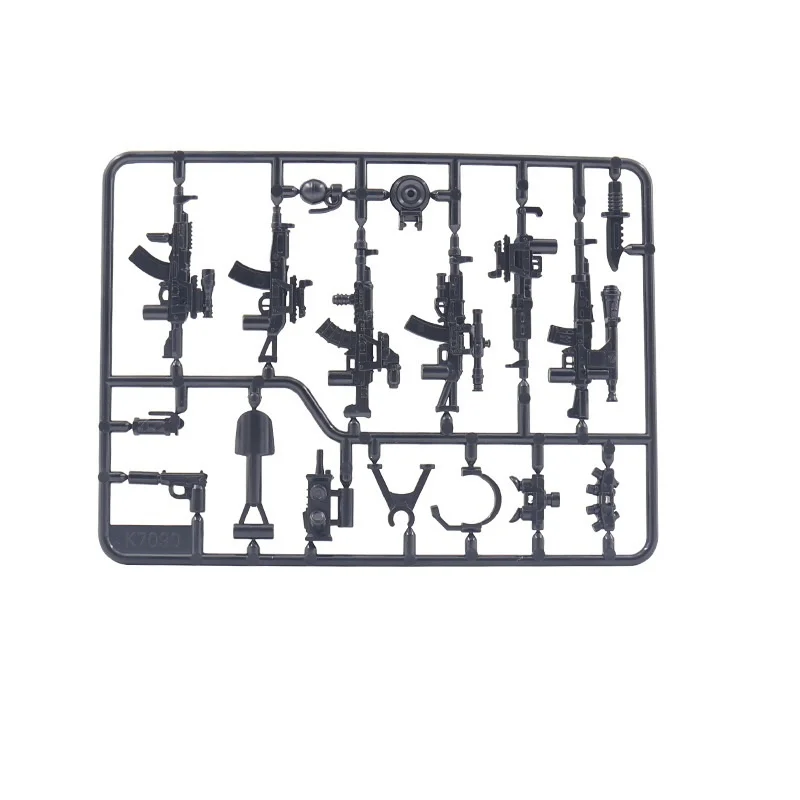 MOC Military Weapon Accessories SWAT Special Forces Army Soldier Gun Mini Action Figures Building Blocks Bricks Toys for Boys