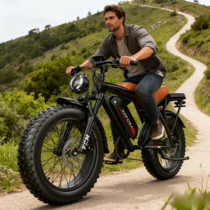 2000w Peak Motor Two Wheels Electric Super Bicycle,20 Inche All Terrain Off-road Electric Ebike 48v,for Two Wheels Electric Bike