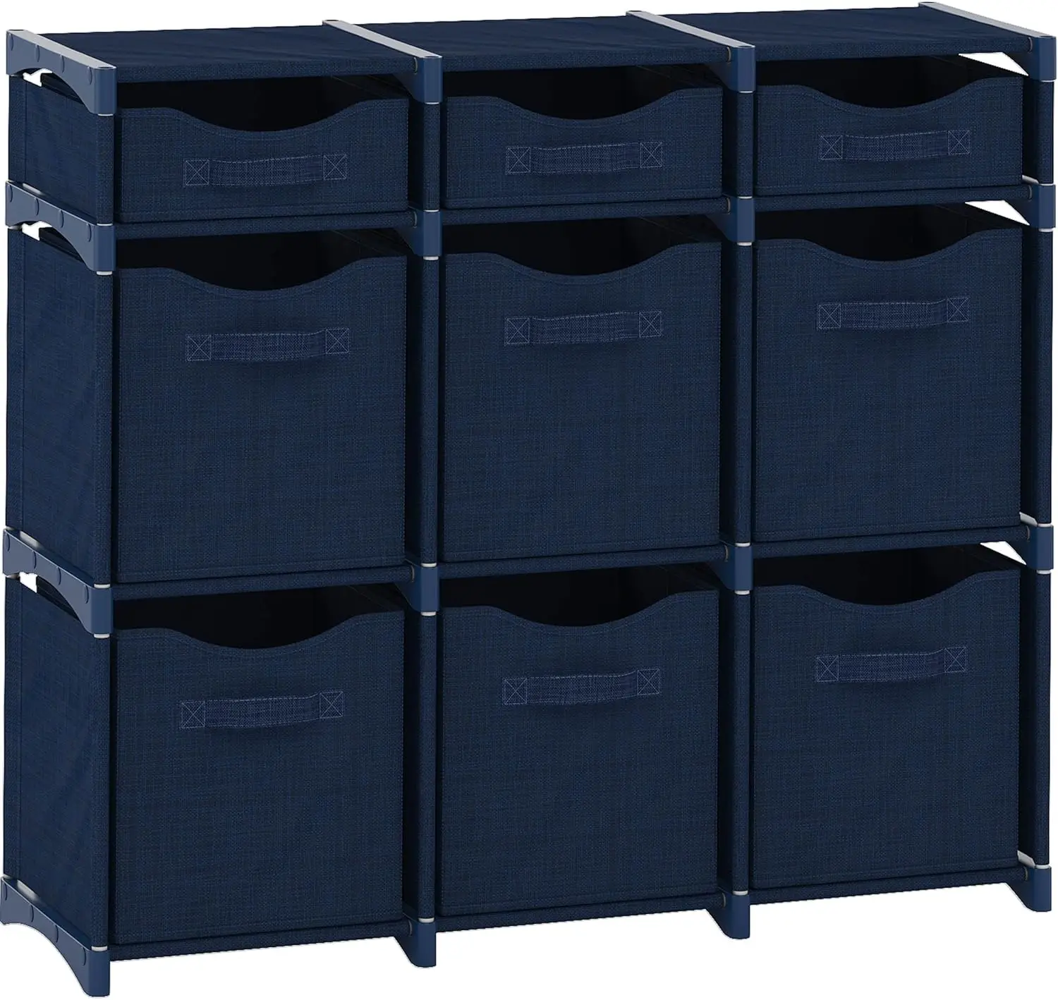 

Cube Storage Organizer with Storage Bins Included - The Perfect Closet Organizers and Storage Solution. Includes 9 Storage Cu