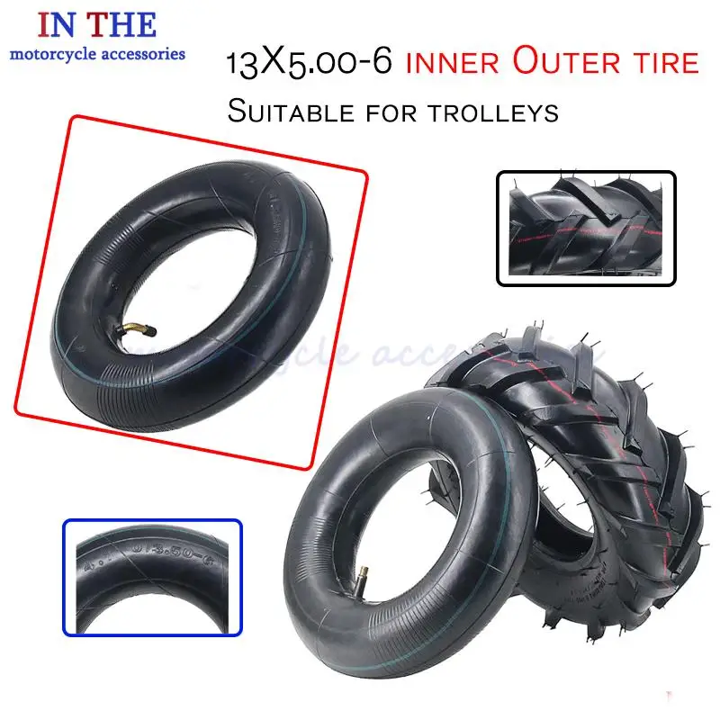 High quality inner tube 5.00-6 inflatable micro lawn mower tire 13x5.00-6 tire, convenient for more efficient lawn maintenance
