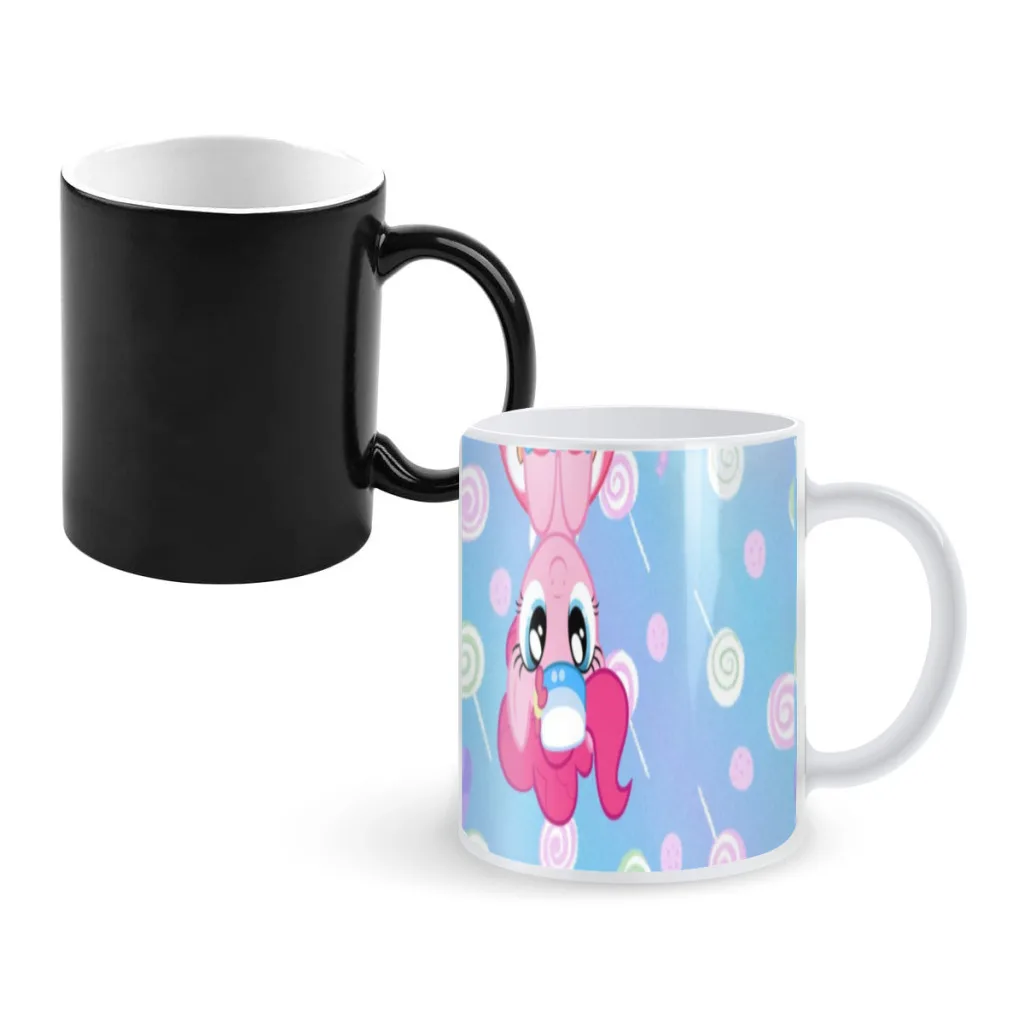 

My L-Little P-Pony Creativity Change Color Chang mug Ceramic mug Hot Coffee Cup Breakfast Cup mug Friend Gift