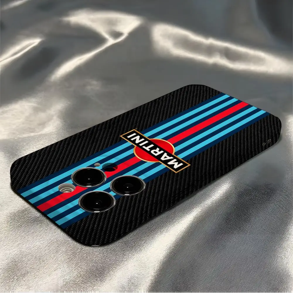 Custodia per telefono con logo Racing M-Martini per Iphone 16 Pro Max 15 Pro 13 14 12 11 X XR XS Max Cover all-inclusive