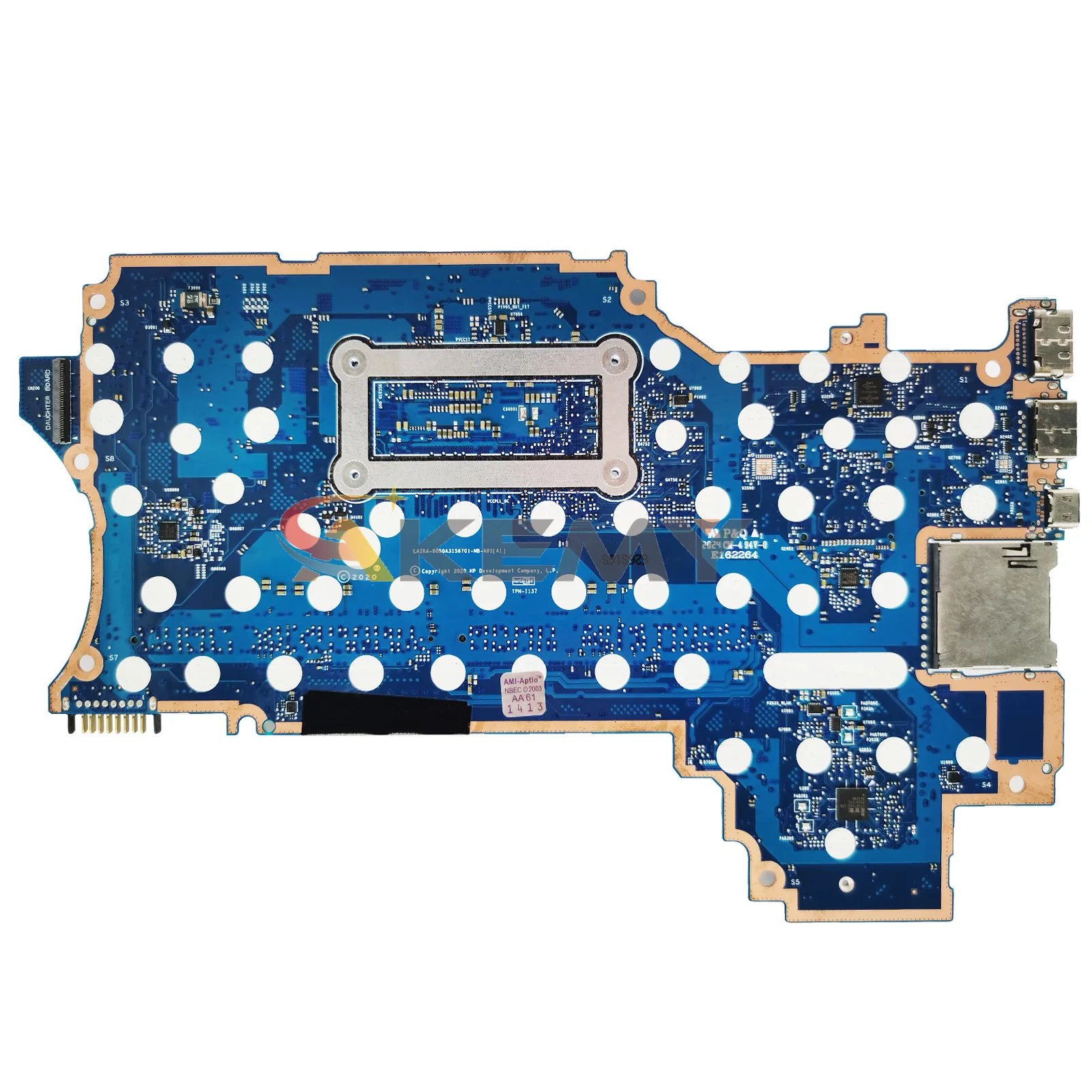 Imagem -03 - para hp Pavilion X360 14-dw Placa-mãe de Laptop com I51035g1 I3-1005g1 I7-1065g7 Cpu L96510601 L96511-601 6050a3156701