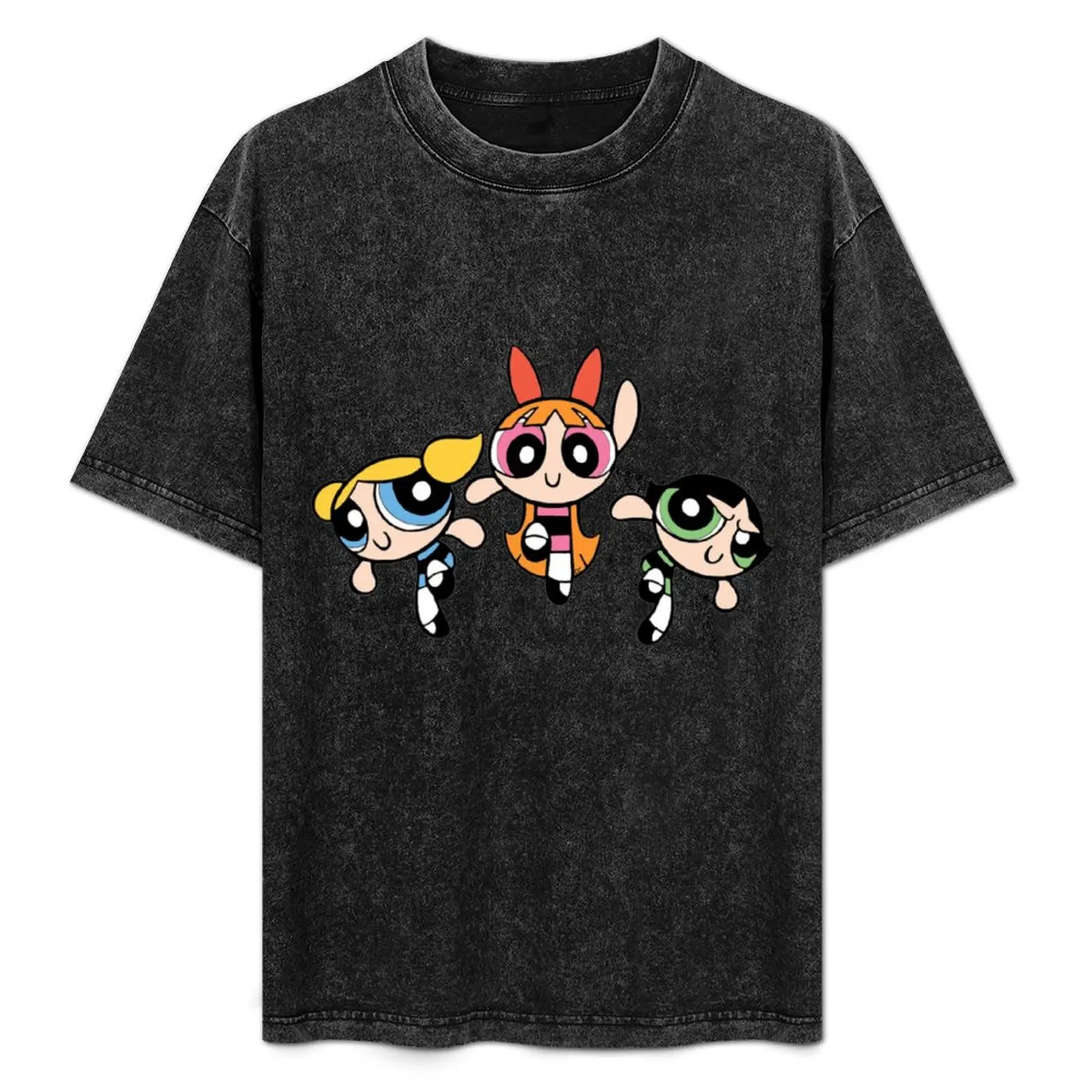 

Powerpuff girls T-Shirt anime tshirt animal prinfor boys T-shirts for men cotton