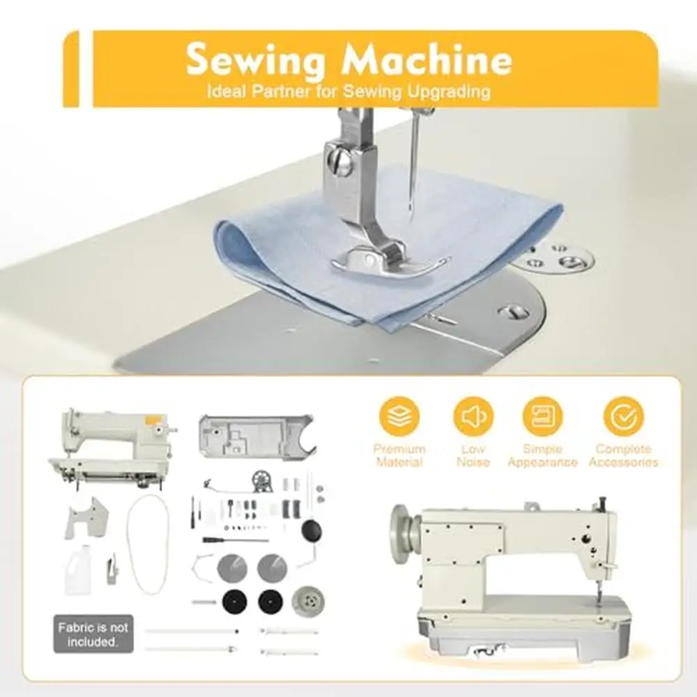 Heavy Duty Sewing Machine Industrial Straight Stitch Fabrics Leather Thick Materials Max 3000 Sewing Assistant Universal Fit