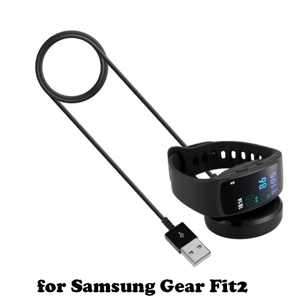 

USB Charging Mount Dock Cradle For Samsung Gear Fit 2 Fit2 SM-R360 Pro SM-R365 Smart Watch Bracelet Cable Charge Base Station