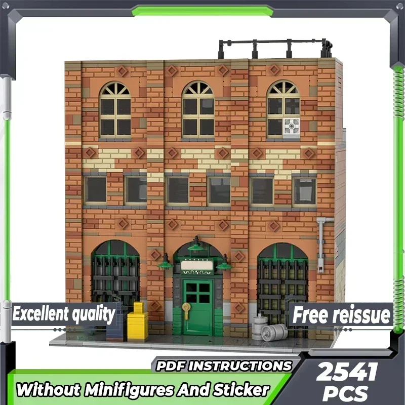 

Модель City Street View Moc, строительные кирпичи, знаменитый фильм, паб, технология, модульные блоки, подарки, рождественские игрушки, наборы «сделай сам», сборка