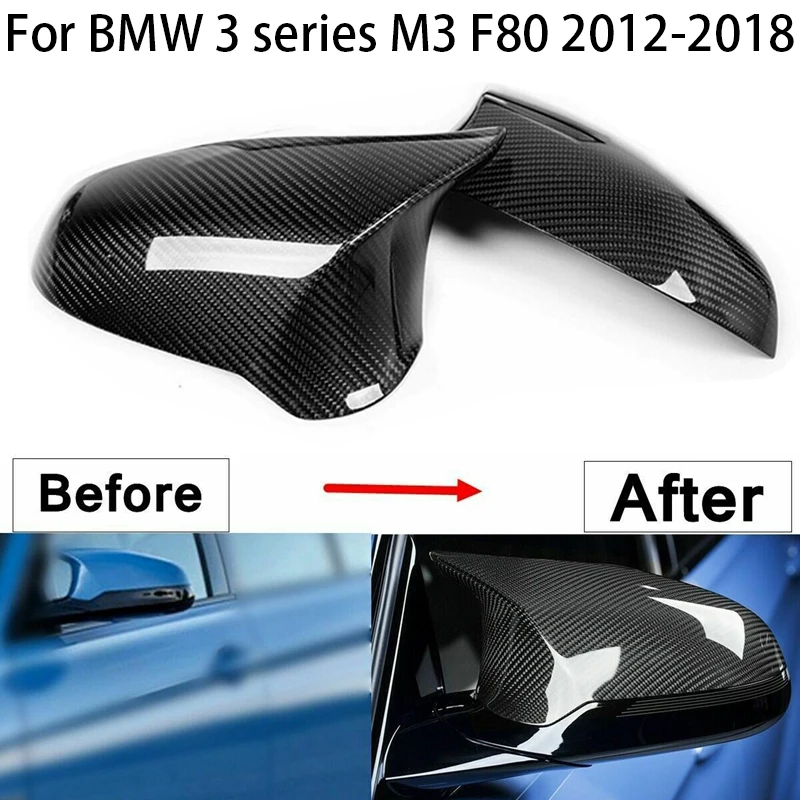 

For BMW 3 series M3 F80 2012 2013 2014 2015 2016 2017 2018 Carbon Fiber Car Side Door Wing rearview mirror parts accessories