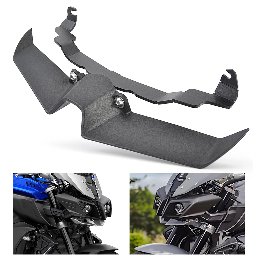 

Аксессуары для мотоциклов для Yamaha MT10 MT-10 MT 10 2022 2023 2024, переднее крыло, спойлер с фиксированным крылом, дефлектор, обтекатель, переднее крыло