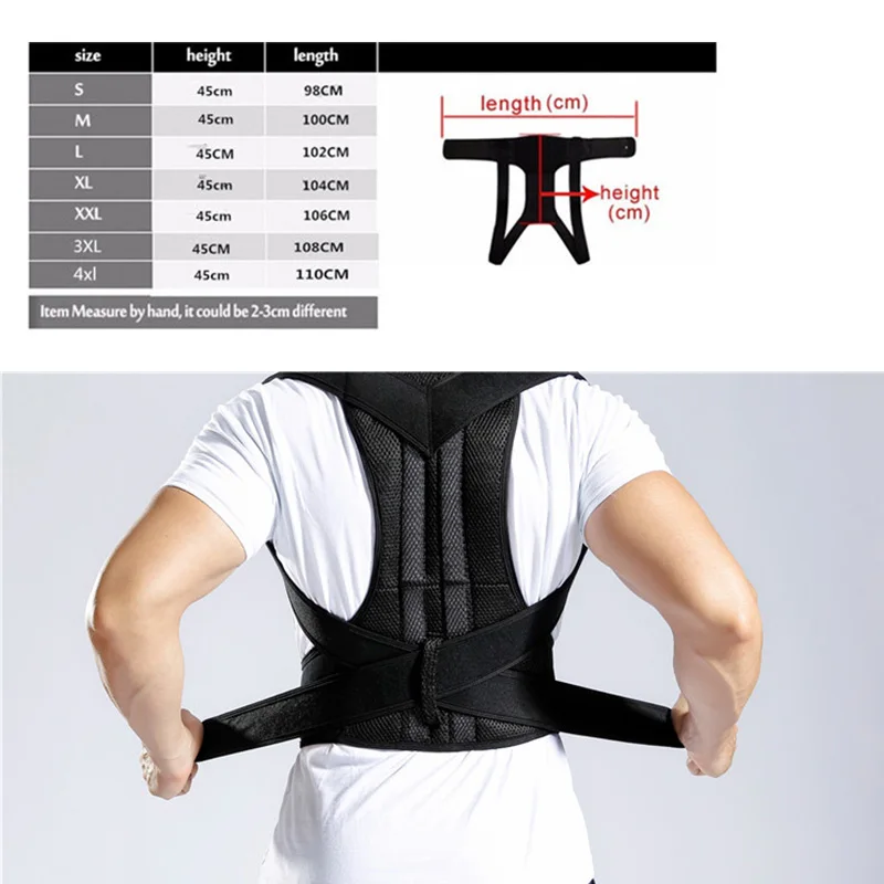 Back Corrector Corset Magnetic Posture Corrector Straight Shoulder Brace Lumbar Support Pain Relief For Children Adult Women Men