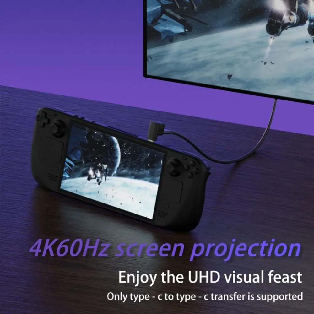 Connector เกมคอนโซลอุปกรณ์เสริมชายหญิง 100W Fast CHARGING สําหรับ Steam Deck USB C Converter Type-C 3.1 อะแดปเตอร์