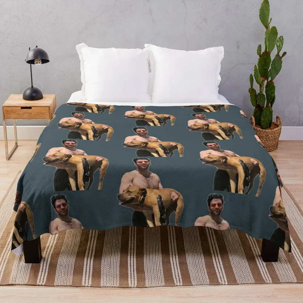 

Hasan Piker and happy dog Throw Blanket Luxury warm for winter Blankets