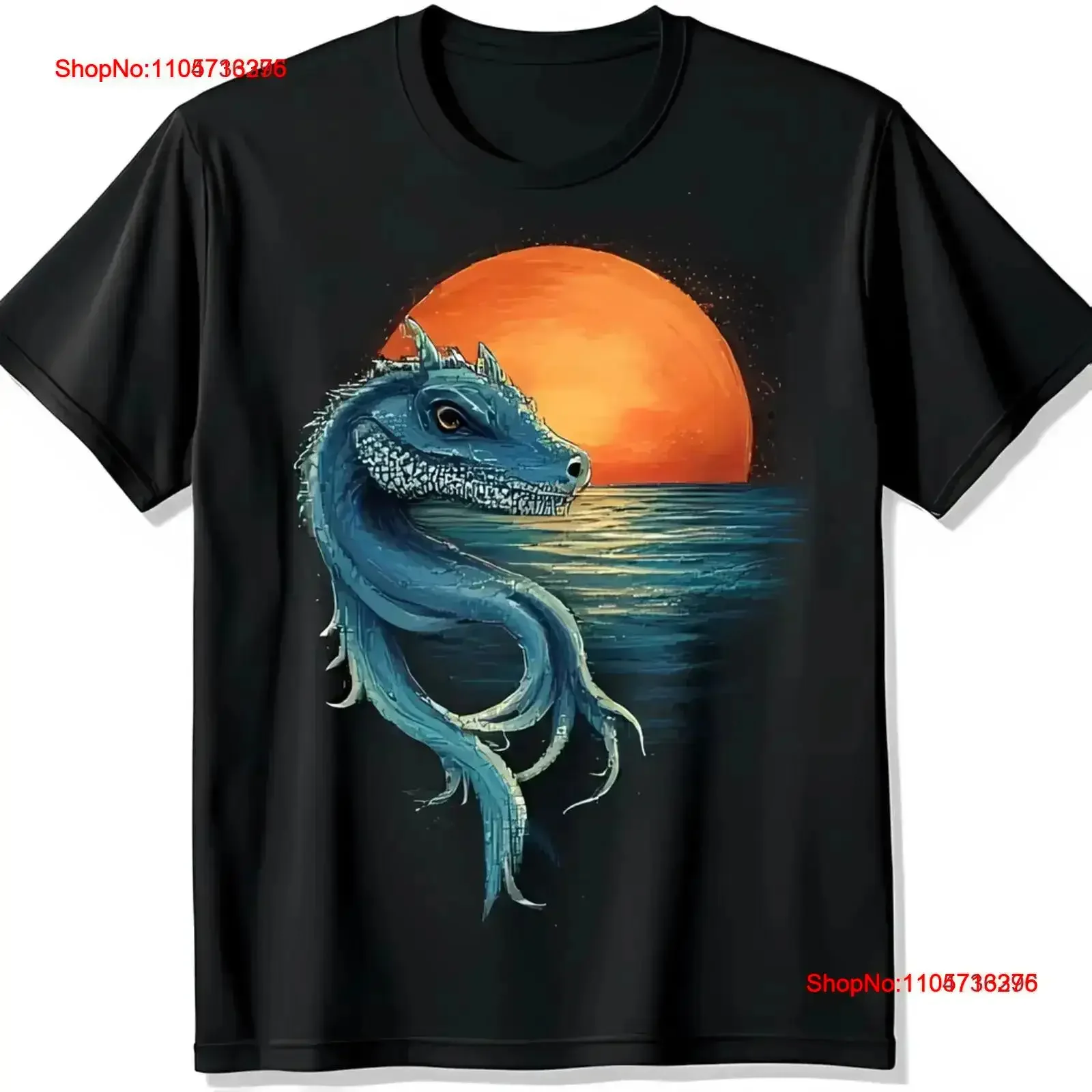 Black T Shirt with Stunning Emerging from Water at Sunset vintage Washed designer clothes Casual graphic fashion streetwear