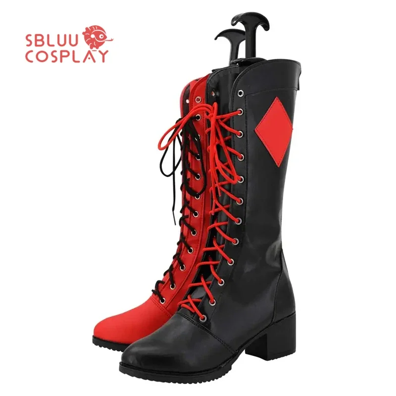 SBluuCosplay Female Clown Joker Cosplay Shoes Themed Events Custom Made Boots