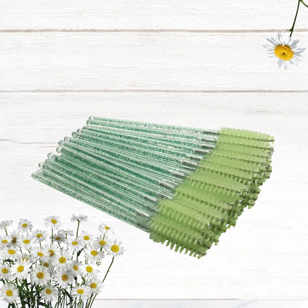 100 قطعة فرشاة رمش المتاح الانحناء ماكياج أداة لصالون المنزل استخدام المحمولة لاش قضيب عصي الماسكارا فرشاة