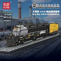 Mould King 3040PCS Wheeled Steam Train Model Locomotive Building Blocks Educational Toy Kid Toy Car Static Version Birthday Gift