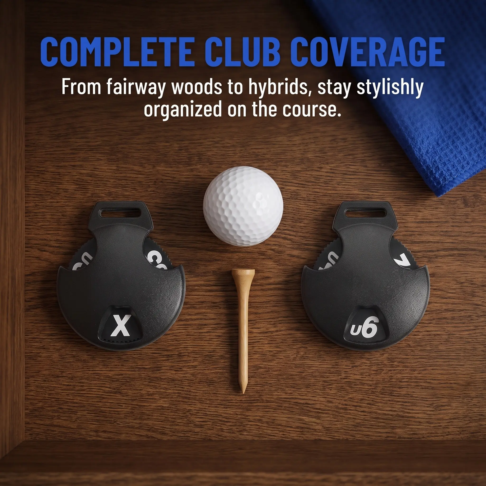 6 Pcs Fairway Numbers for Golf Head Cover Club Covers Path Headcover Tag Clubs Tags